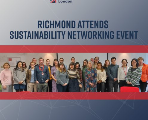Richmond American University London is attending a sustainability networking event to learn more about sustainability initiatives. Full Text: Richmond American University London RICHMOND ATTENDS SUSTAINABILITY NETWORKING EVENT WWW.RICHMOND.AC.UK