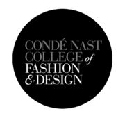 The image is showing a logo for the Condé Nast College of Fashion & Design. Full Text: CONDÉ NAST COLLEGE of FASHION & DESIGN